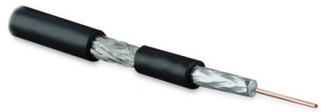 Купить Hyperline COAX-RG59-CU-100 (100 м) Кабель коаксиальный RG-59, 75 ...