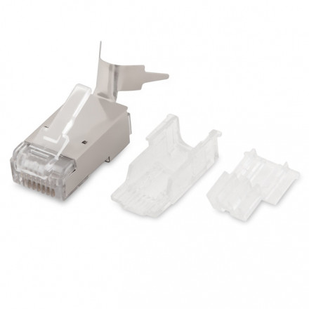 Купить Hyperline PLUG-8P8C-UV-C6A-SH-50 Разъем RJ-45(8P8C) под витую ...
